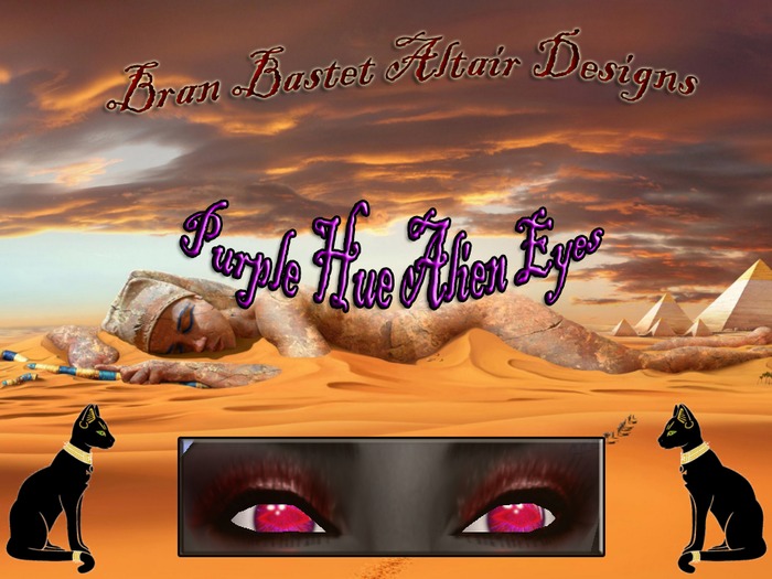 Purple Hue Alien Eyes