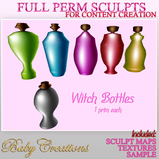 :BC: FULL PERM WITCH BOTTLES
