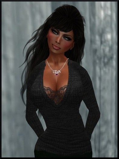 Native Divas ~ Dark Green Sweater