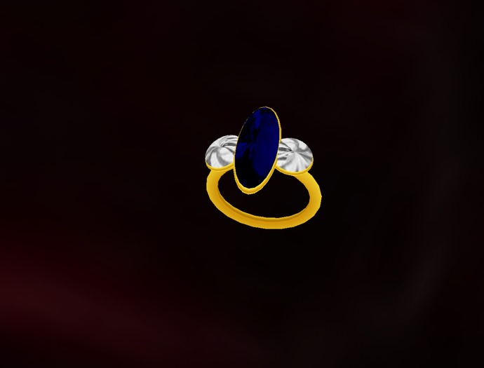 Sapphire and diamond ring