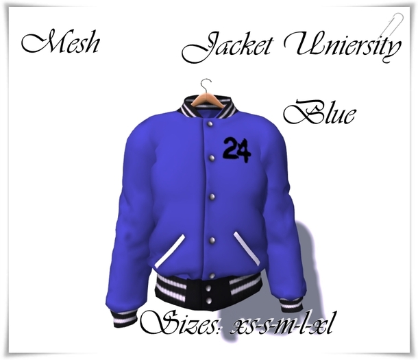 [[>CaKe!<]]-Mesh-jacket university-Blue