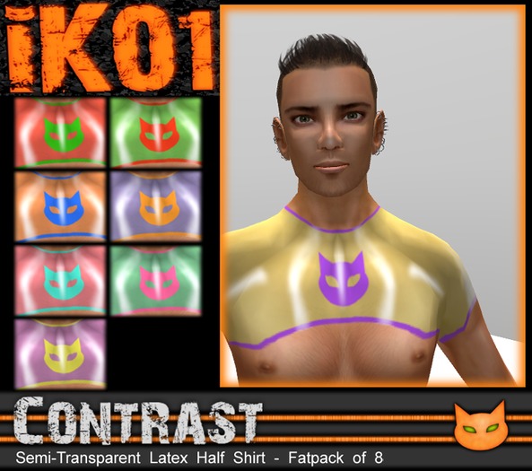 IK01 LATEX - C-Thru Club Tee - Contrast [FATPACK]