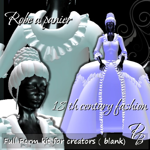 " robe a panier" blank for creators