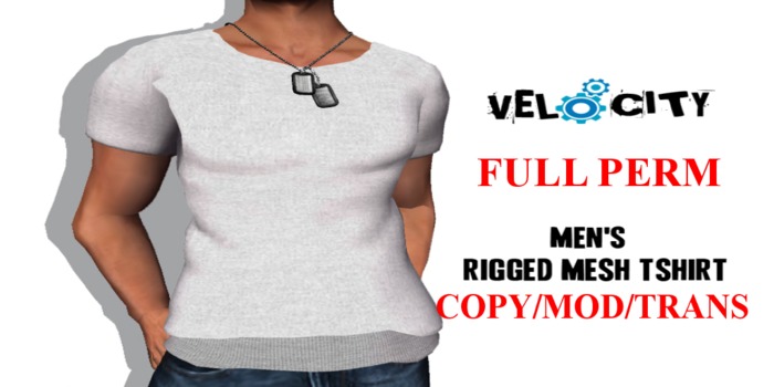 VELOCITY FULL PERM MESH Men's Rigged Tee