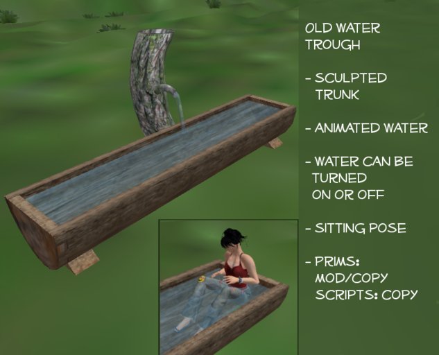 water trough [boxed]