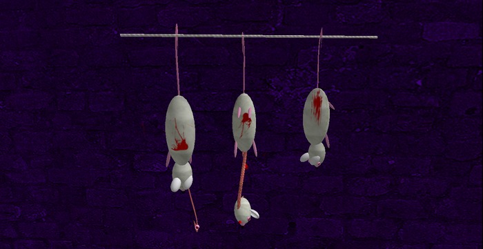 Halloween Bloody Rats on a Rope