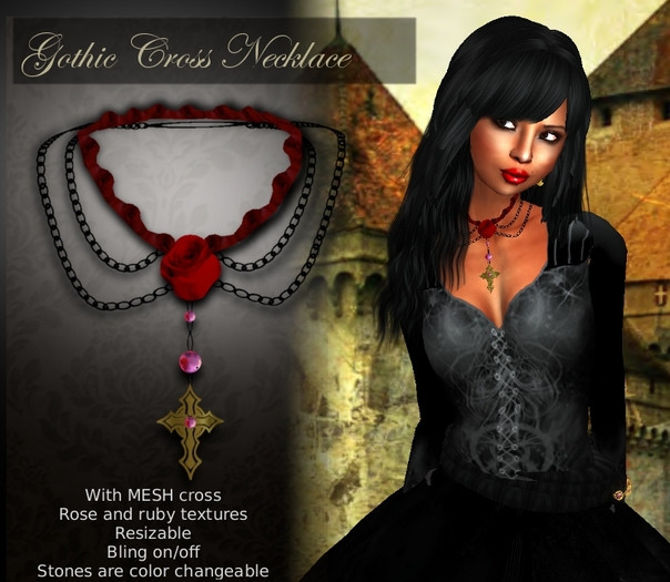 Gothic Cross Necklace