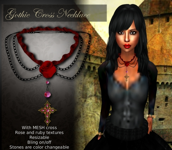 Gothic Cross Necklace