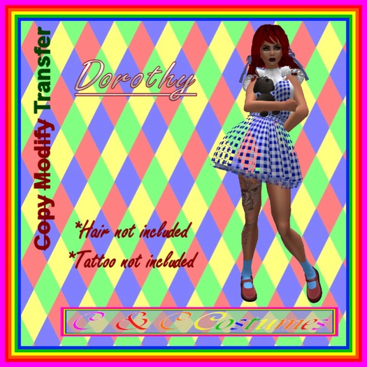 ~C&C Costumes~ Dorothy
