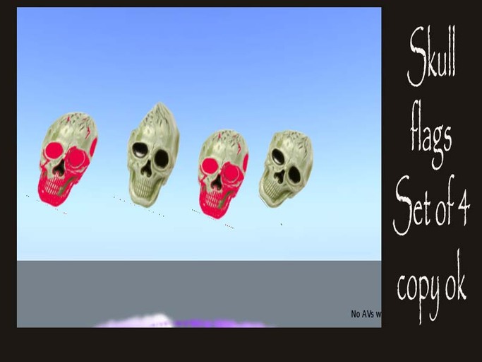 Halloween decorations SKULL FLAG