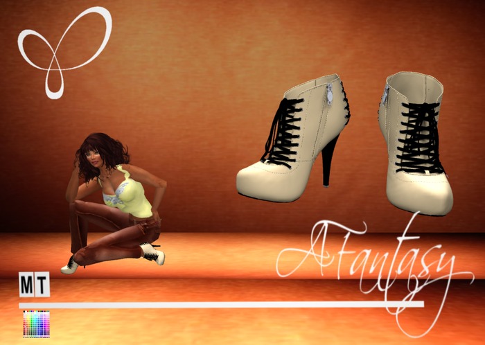 AFantasy Color Change Laces Laces Ankle Boots