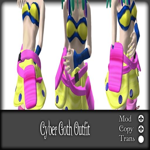 bloody Tear -Cyber Goth Outfit