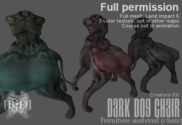 [BjD] Dark Dog chair