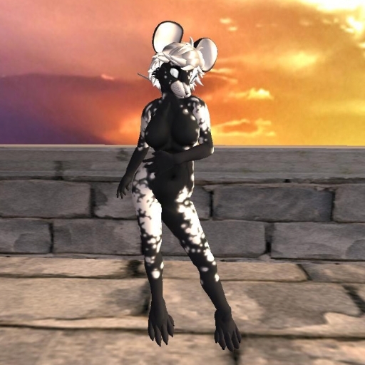 Rodentia Splotchy Black & White Kani Mouse Kit