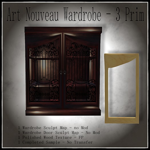 Art Nouveau Wardrobe - BOXED