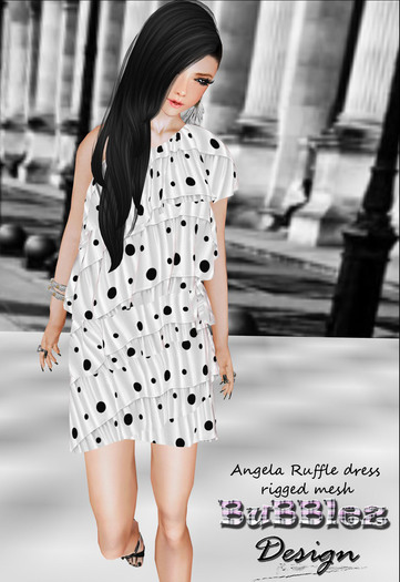 BB - Angela Ruffle Dress (mesh) DEMO