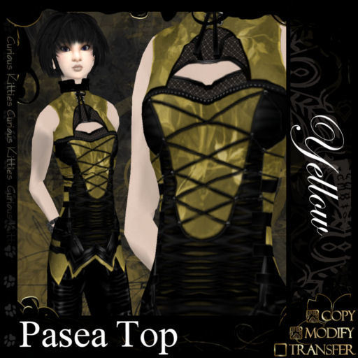 =^.^= Curious Kitties - Pasea Top - Yellow