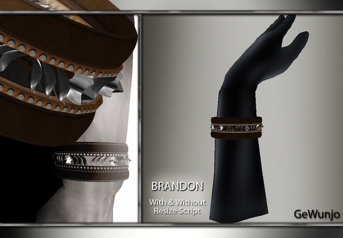 GeWunjo : BRANDON brown male bracelets