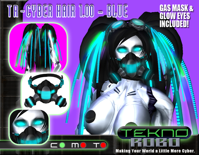 *TR - CYBER HAIR 1.00 BLUE