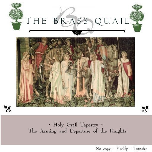 · Knights and the Holy Grail Tapestry ·