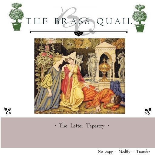 · The Letter Renaissance Tapestry ·