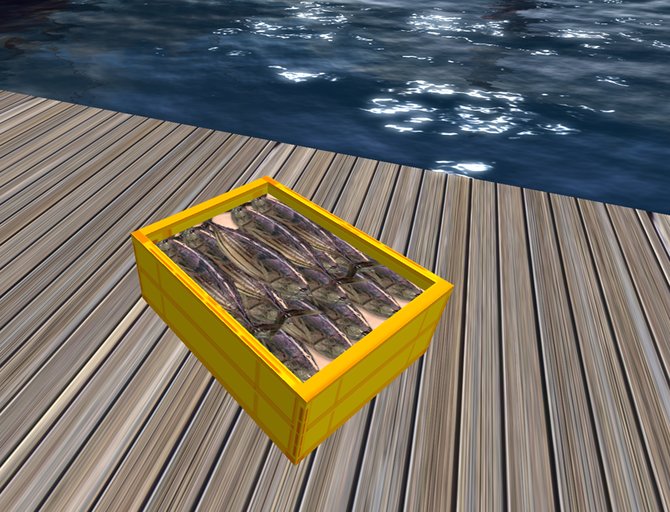 Crate with Fish (yellow)