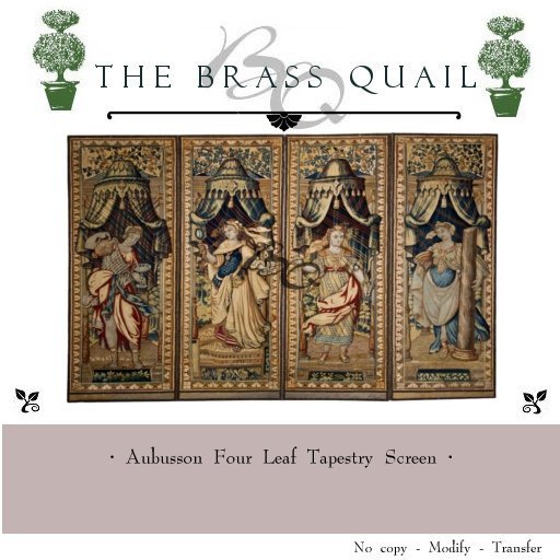 · Aubusson Four Leaf Tapestry ·