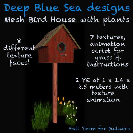 DBS MESH birdhouse & plants builders kit (crated)