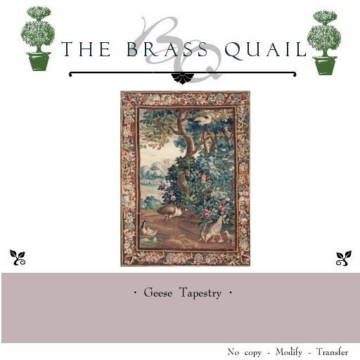 · Geese Renaissance Tapestry ·
