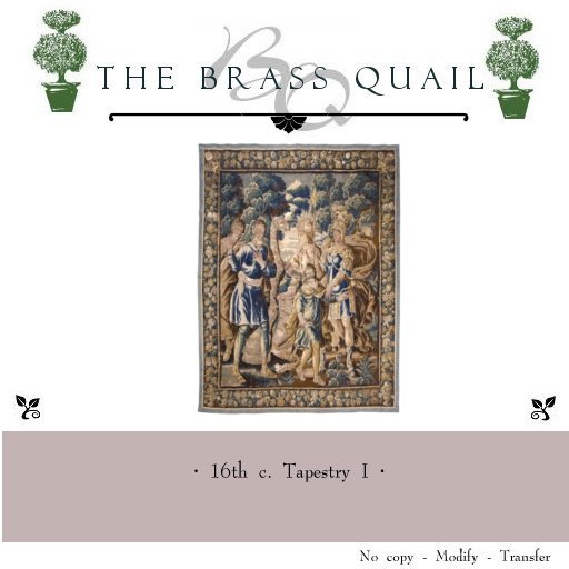 · 1600 circa Flanders Renaissance Tapestry ·