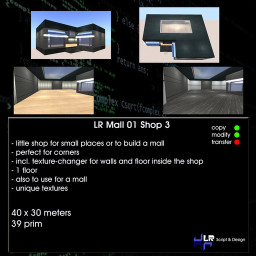 LR Mall 01 Shop 03 40x30