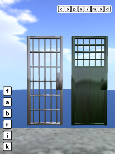 Cell / prison / cage doors copy mod version