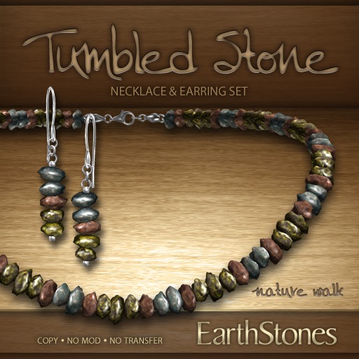 EarthStones Tumbled Stone Jewelry Set - Nature Walk (BOX)