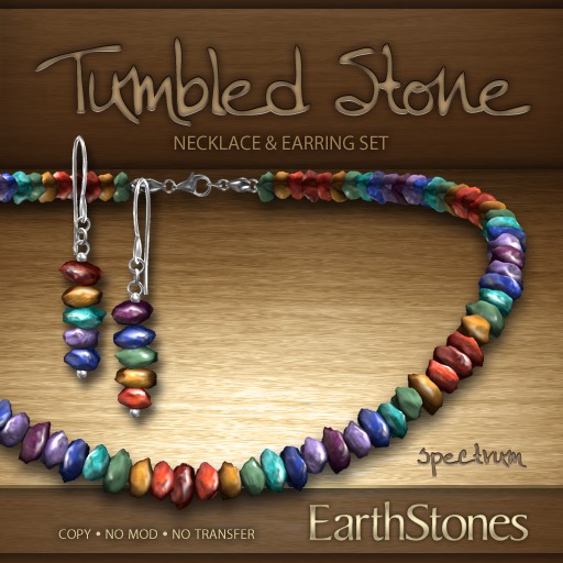 EarthStones Tumbled Stone Jewelry Set - Spectrum (BOX)