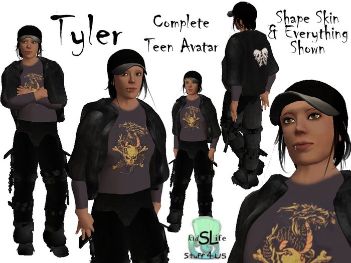 Tyler Complete Teen Boy Avatar