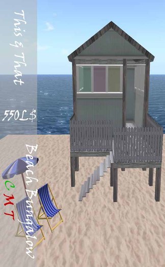 This & That Beach Bungalow Blue (Boxed)