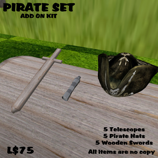 Pirate Play Set ADD ON - Boxed