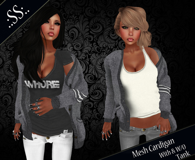 .:SS:. WOMENS GREY CARDIGAN 