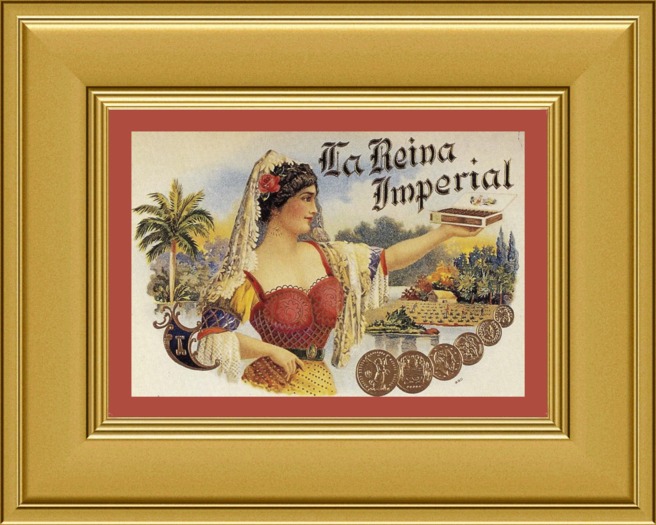 Antique Embossed Cigar Box Label 5