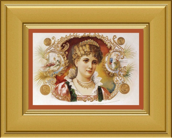 Antique Embossed Cigar Box Label 8