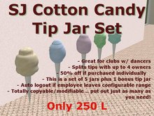 SJ Cotton Candy Tip Jar Set