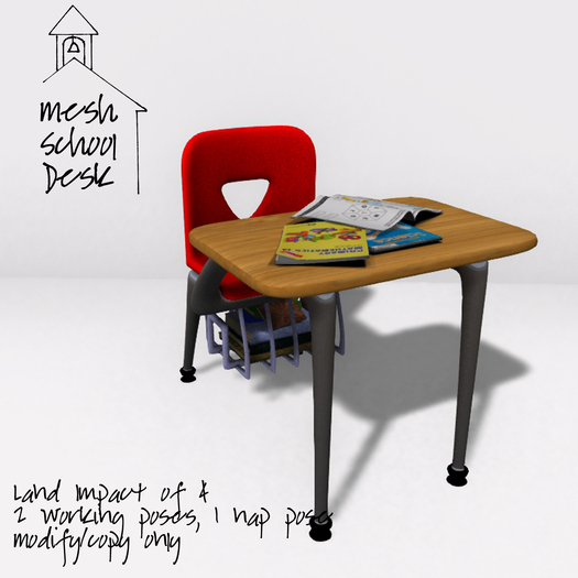 Tiny Spaces - Mesh School Desk