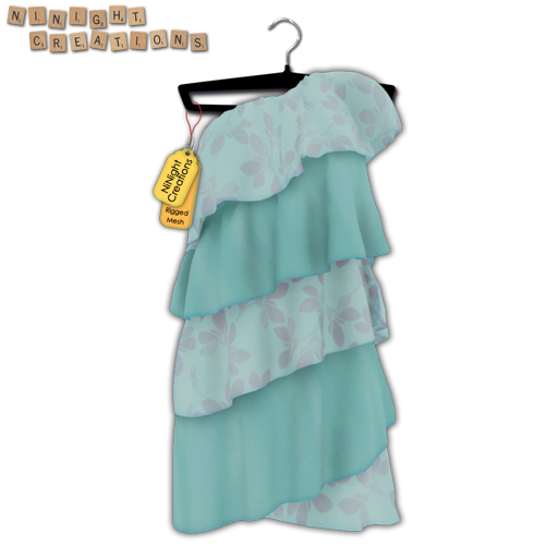 NN Mesh Ruffle One Shoulder Mini Dress 3