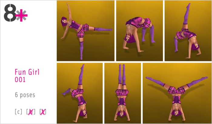8+ // Pose - Fun Girl 001
