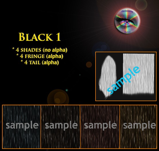 Black Hair texture pack1