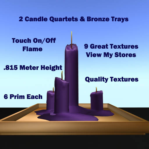 Candle Quartet - Violet