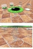 Table and 2 Types of Chairs Garden Romance
