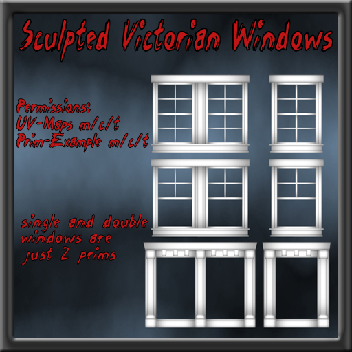 FCD Sculpted Victorian Windows Builder Set