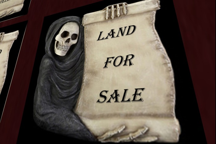 Grim Scroll Land For Sale Sign