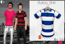 .:: shirt Cestar Button - White and Blue ::.